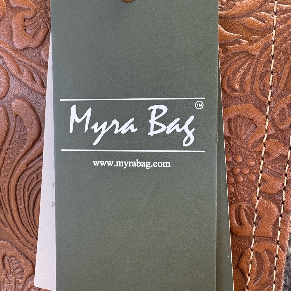 NWT Myra Bag Embossed Leather Chic Backpack S-2854 - Picture 2 of 10